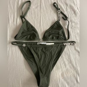 ALEXANDER WANG Crystal Logo Bikini